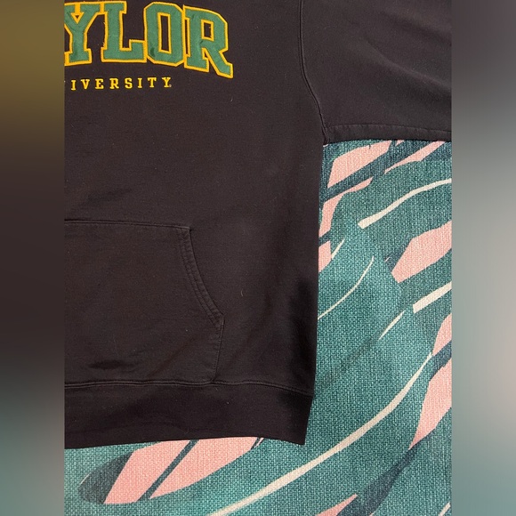 Vintage Champion Baylor University Bears Drawstring Hoodie W/ Varsity Lettering - Picture 4 of 10